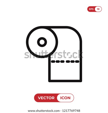 Toilet paper vector icon