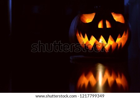 Halloween wallpaper with pumpkin