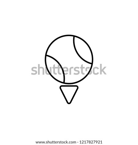 sport, ball icon. Element of wedding for mobile concept and web apps illustration. Thin line icon for website design and development, app development. Premium icon