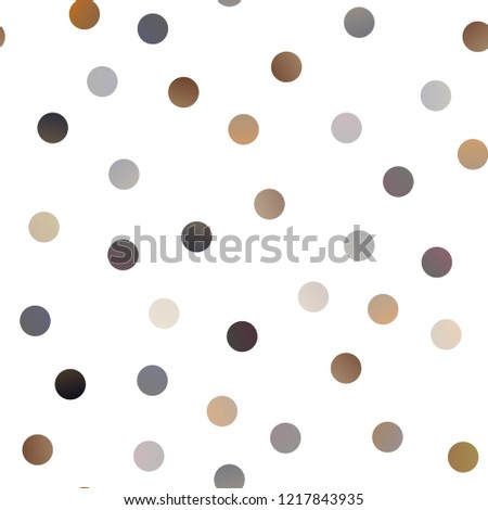 Dark Black vector seamless background with dots. Modern abstract illustration with colorful water drops. Completely new template for your brand book.