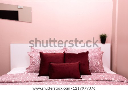 Large pink bedroom