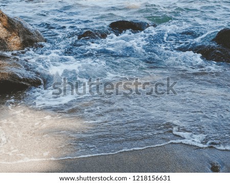 Sea stone sand landscape