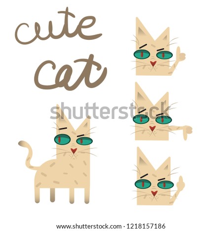Cute cat set 