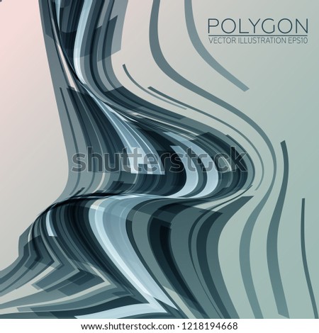 Technology Background. Polygonal abstraction. Vector Image EPS10