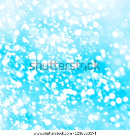Winter background with blue sky and snow