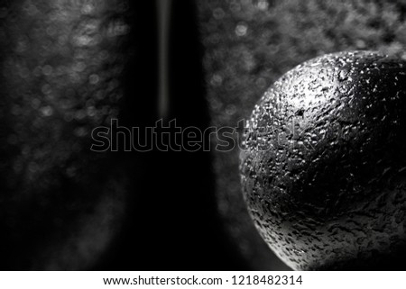 Abstract image of black pearl
