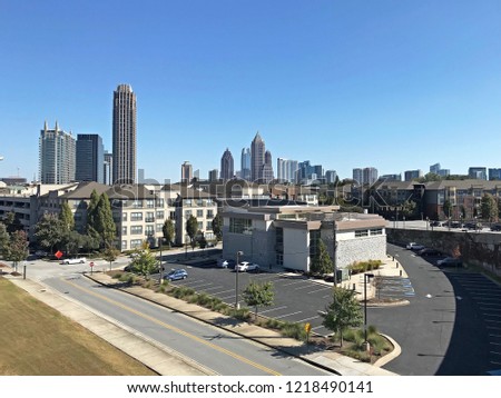 Atlanta midtown skyline