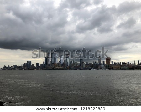 Stormy New York City Skyline