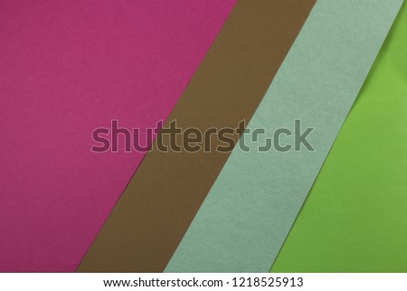  empty color paper geometric flat lay background