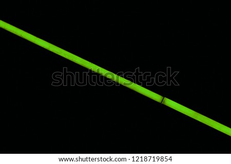 Green lines. Black background.