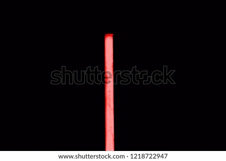Red lines. Black background.