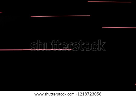 Red lines. Black background.