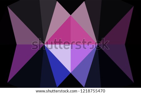 Light Multicolor, Rainbow vector polygonal template. Glitter abstract illustration with an elegant design. A completely new template for your business design.