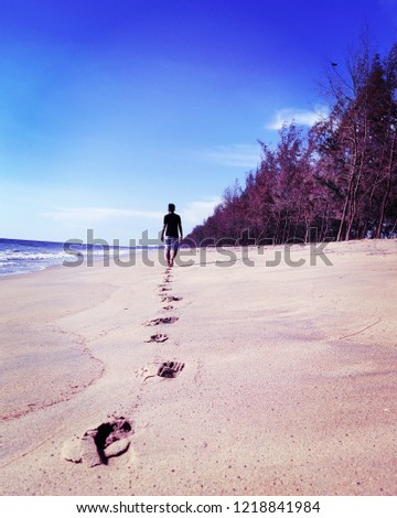 Lonely walk through the beach #beach #lonely #nature #goodtimes