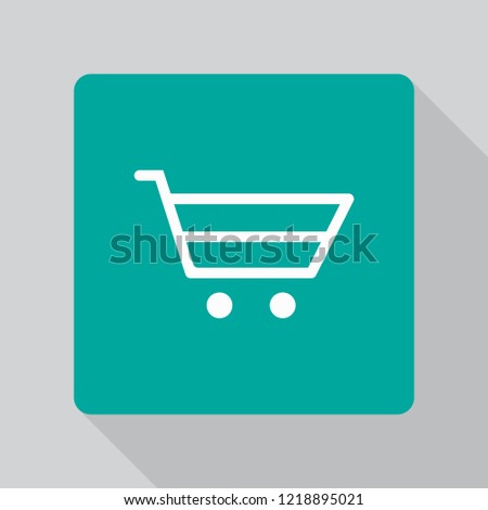 Vector icon shopping cart 10 EPS