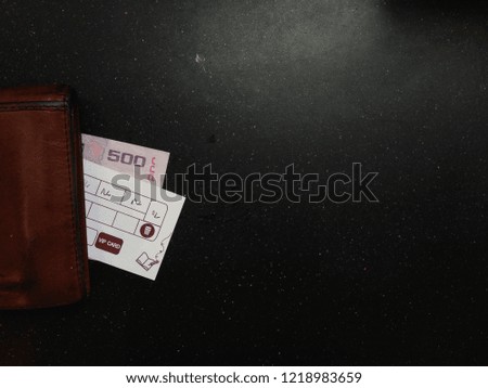 Salary man ready for shopping with special card