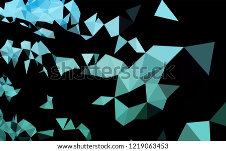 Light Blue, Green vector low poly layout. A sample with polygonal shapes. Brand new style for your business design.