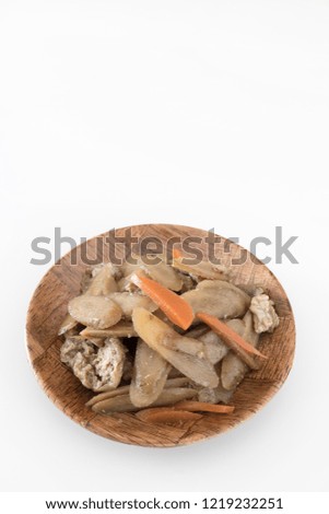 Simmered burdock and carrots