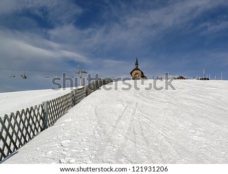 Ski region of the Zell-am-See, Austria