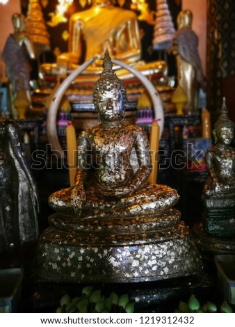Beautiful Buddha statue in Wat Phra Sri Rattana Mahathat in Phitsanulok, Thailand. (Public place)
