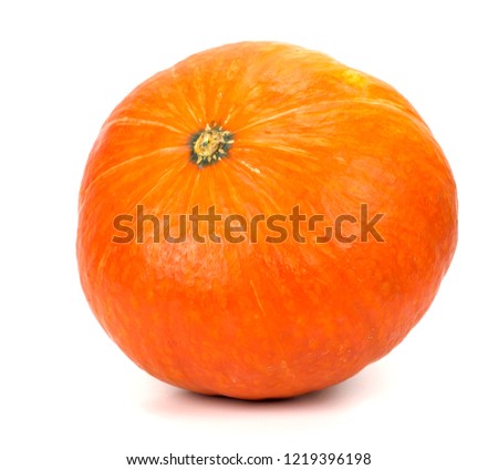 Pumpkin on white isolated