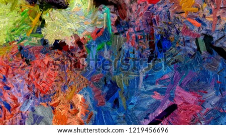 Abstract painting. Art for sale. Oil paint. Modern impressionism artwork. Contemporary wall arts. Paper or canvas print. Template for creating design poster, handmade production. Background texture.