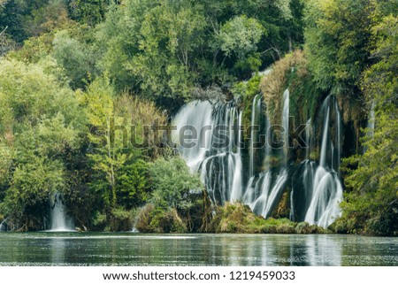 Roski Waterfall in Krka National Park,Croatia.