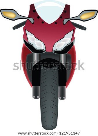 motorcycle front Royalty-Free Stock Photo #121951147