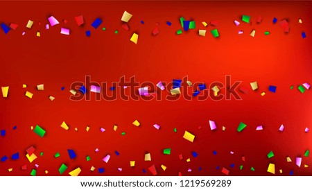 Festival Confetti Background. Many Falling Festival Confetti for Your Design.
Invitation Card, Poster, Flyer. Holiday Decoration Isolated Elements on Background. Festive Vector Illustration. 
