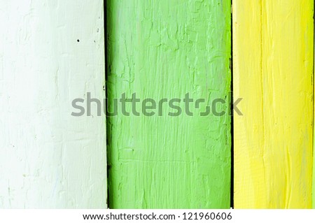 Multi color wooden background.
