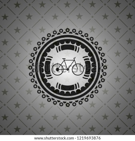 bike icon inside black emblem