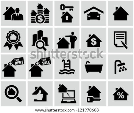 Real Estate icons. Royalty-Free Stock Photo #121970608
