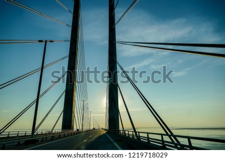 bridge at sunset, beautiful photo digital picture