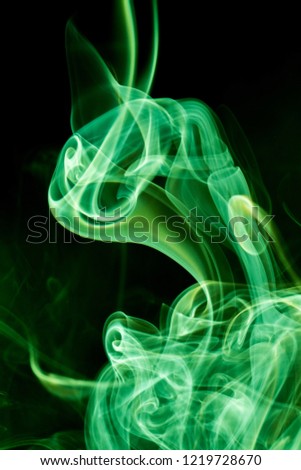 Green smoke background