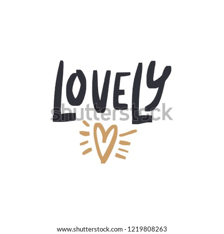 Vector, clip art, hand drawn. Love lettering font, boho handmade card. Valentine's day congratulation card, poster, banner, t-shirt, other clothes and more. Isolated