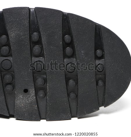 Man's demi-season leather shoes isolated on wthite.