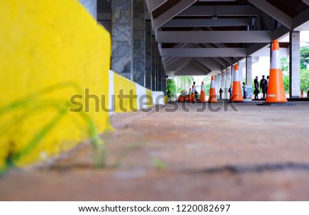 Cone and Traffic Barrier