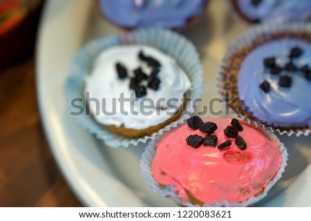 Cup Cakes on a Plate Photo