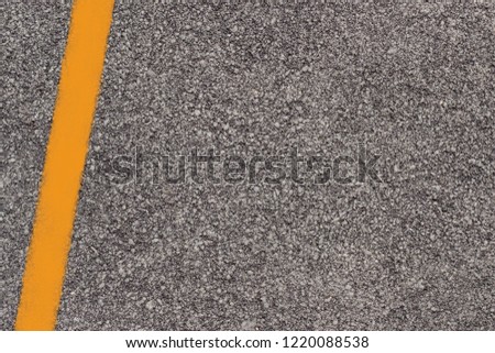 yellow markings on asphalt