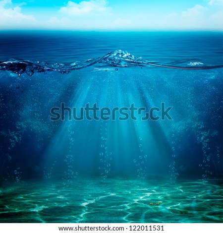 Abstract underwater backgrounds for your design Royalty-Free Stock Photo #122011531