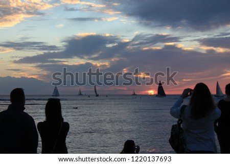Waikiki Hawaiian Sunset