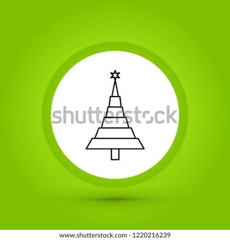 vector tree icon in creative design with elements for mobile and