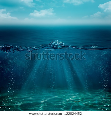 Abstract underwater backgrounds for your design Royalty-Free Stock Photo #122024452