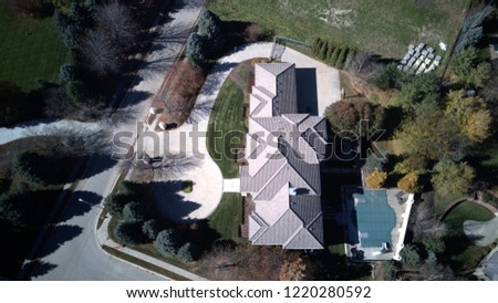 Drone View of House
