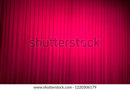 Red theater curtains