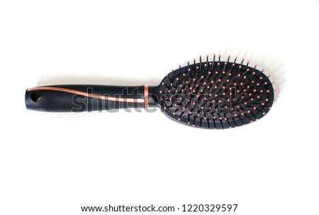 Single Hair Brush On A White Background Images And Stock Photos