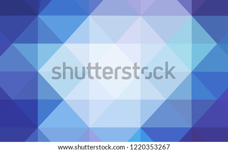 Light Pink, Blue vector low poly layout. Shining polygonal illustration, which consist of triangles. The template for cell phone's backgrounds.