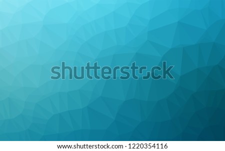 Light BLUE vector abstract polygonal cover. Colorful illustration in abstract style with gradient. The template can be used as a background for cell phones.