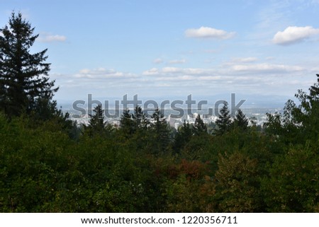 View of Portland, Oregon, from Council Crest Park