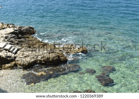 Croatia/Slovenia Coast - Tranquil water from clear to light blue make for a lovely resting spot during a warm afternoon